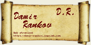 Damir Rankov vizit kartica